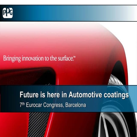Chris Harrold - Future is here in Automotive coatings