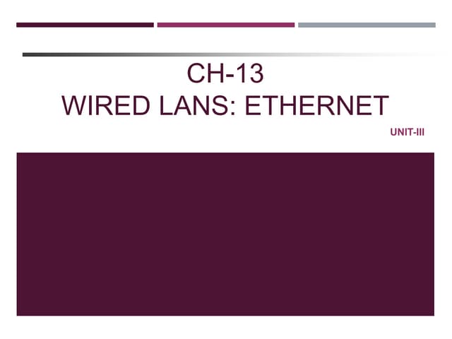 Wired LANs