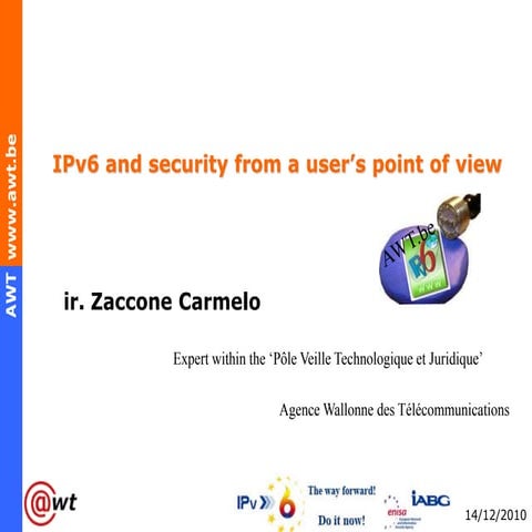 Zaccone Carmelo - IPv6 and security from a user’s point of view 