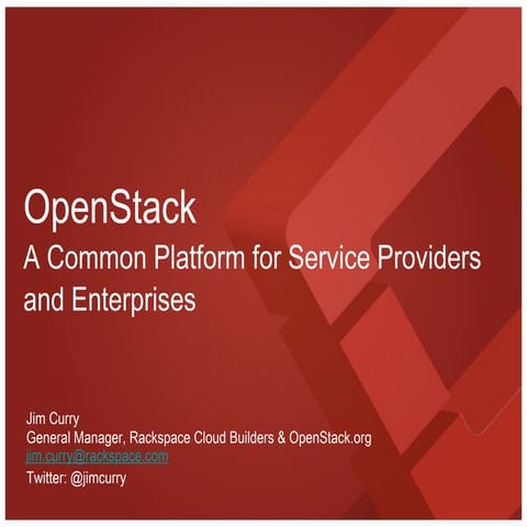 Unlocking the Cloud -- The Case for Open Standards