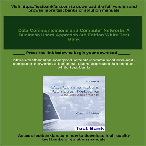 Data Communications and Computer Networks A Business Users Approach 8th Editi...