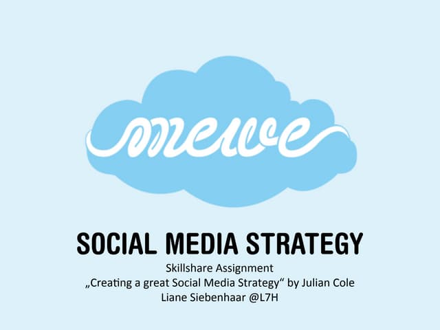Social Media Strategy - Mewe