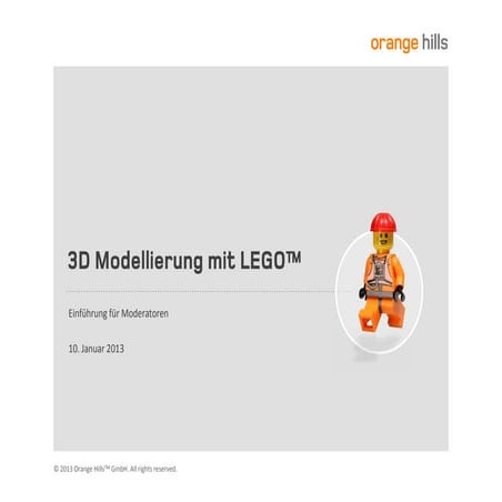 Serious Play: 3D Modellierung mit LEGO
