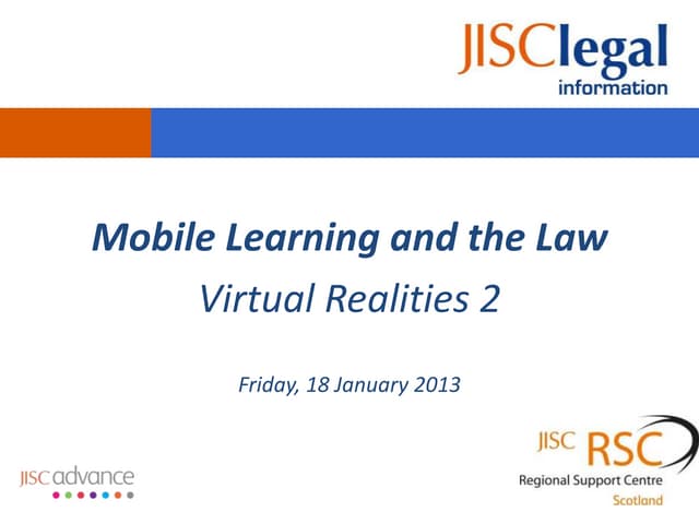 Mobile Tech and the Law