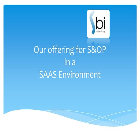 130131 sbi sop offering in saas 