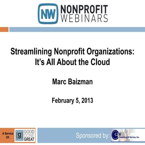 Streamlining Nonprofit Organizations: It’s All About the Cloud