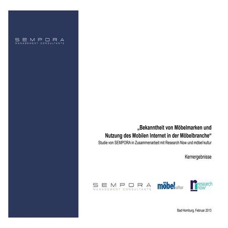 Studie zum Showrooming im Möbelhandel - Hagen Sexauer