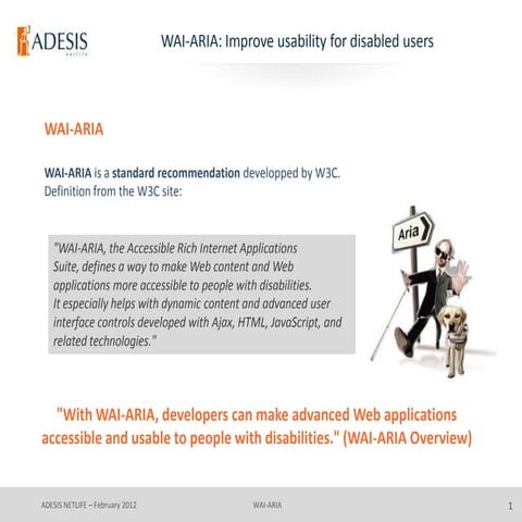 HTML5 & WAI ARIA for online banking | PPT