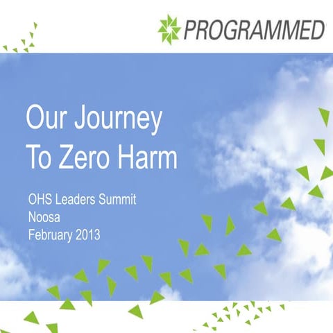 Malcolm Deery, Programmed Group, presents at the OHS Leaders Summit