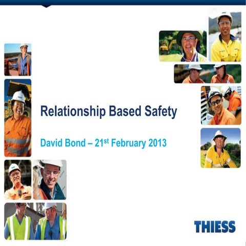 David Bond, Thiess, presents at the OHS Leaders Summit 2013
