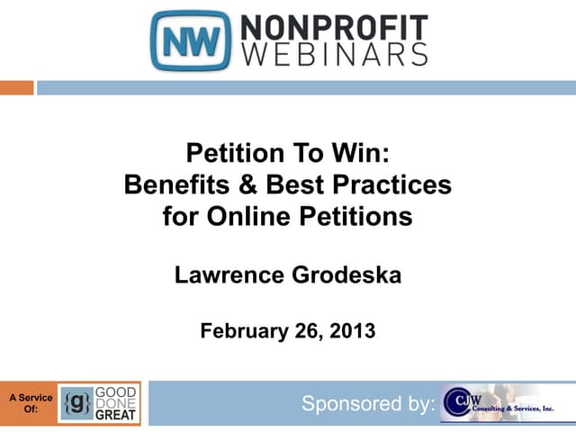 Petition To Win: Benefits & Best Pr...