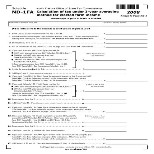 nd1fa-enabled  nd.gov tax indincome forms 2008