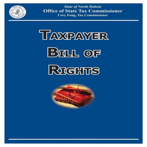 bill-of-rights  nd.gov tax indincome forms 2008