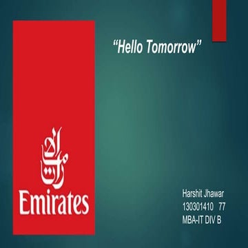 Emirates - Business Model Case Study