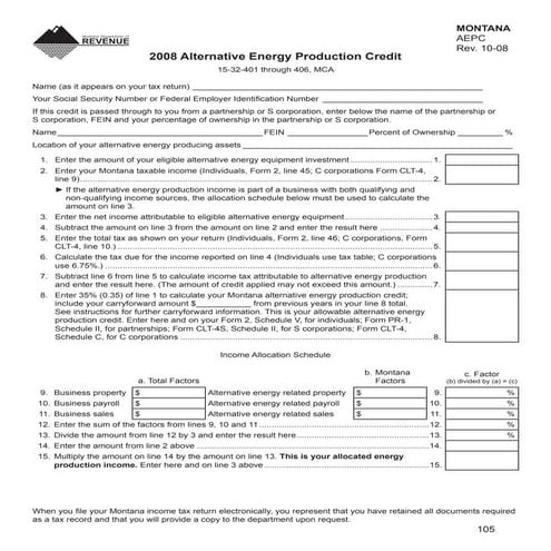 gov revenue formsandresources forms AEPC fill-in