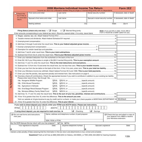 Form 1040A-Individual Income Tax Return - Short Form