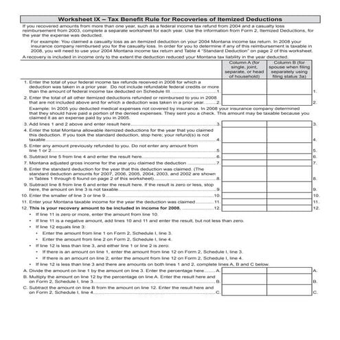 Worksheet IX fill-in