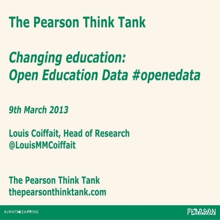 Open education data