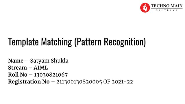 Template Matching