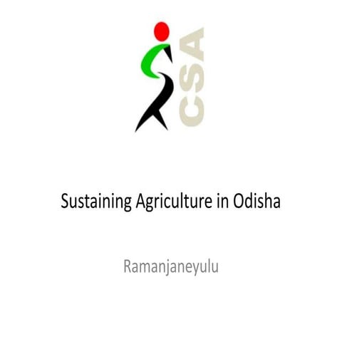 130316 Sustaining Agriculture in Odisha