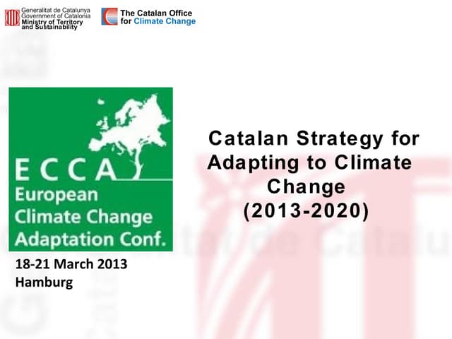 Catalan Strategy for Adapting to Climate Change 