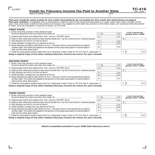 tax.utah.gov forms current tc  tc-41s