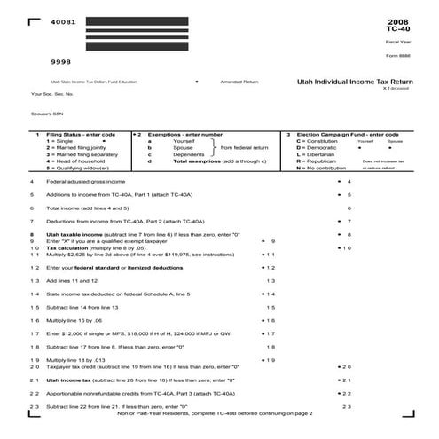 tax.utah.gov forms current tc  tc-40