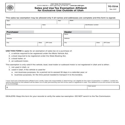 tax.utah.gov forms current tc  tc-721a