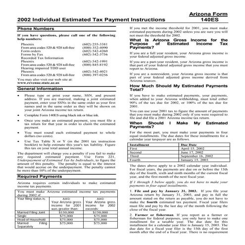 azdor.gov Forms .. ADOR Forms  140ESi