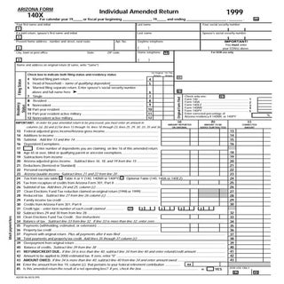 azdor.gov Forms 140xf