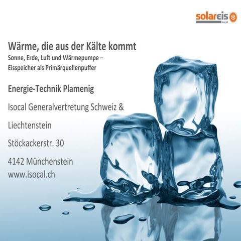 Thermischer Energiespeicher SolarEis - die Zukunft der Energiespeicherung