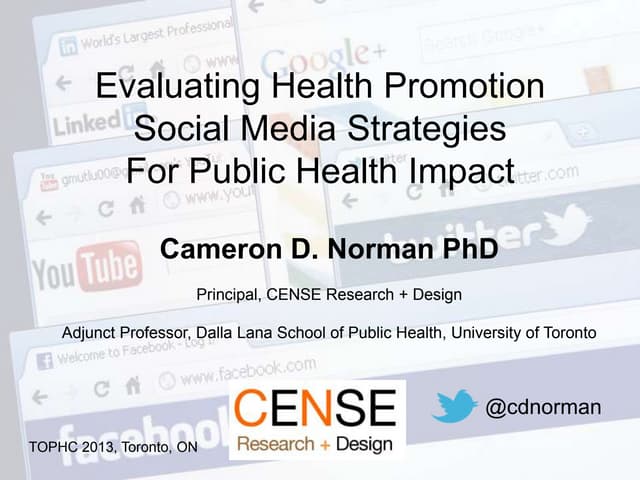 Evaluating Health Promotion Strateg...
