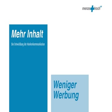 Mehr Inhalt, weniger Werbung