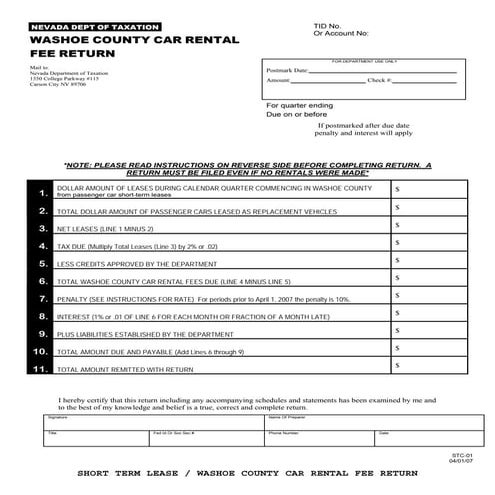 tax.state.nv.us documents Tire_Surcharge_Return2 | PDF