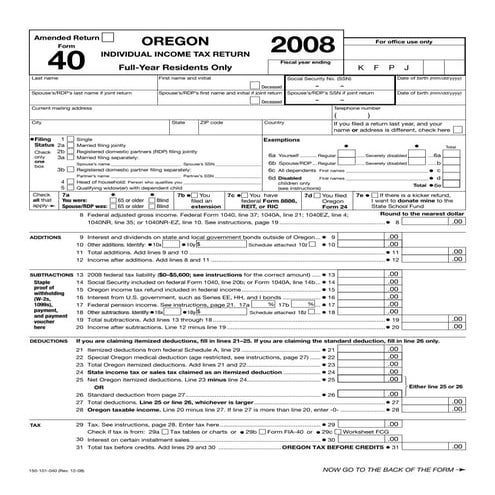 egov.oregon.gov DOR PERTAX  101-040-08