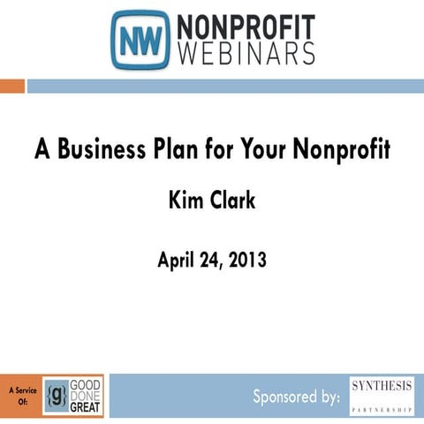 A Business Plan for Your Nonprofit