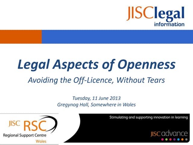 Legal Aspects of Openness