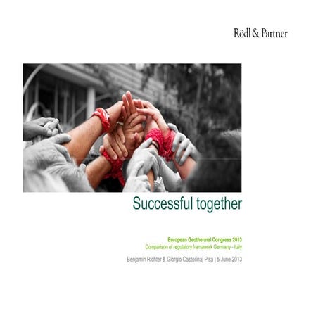 Geothermal Energy Comparison Of Regulatory Framework Germany Italy