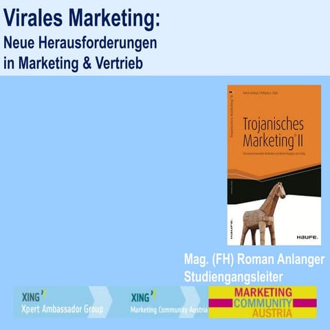 Virales Marketing - Praxis- und Lehrbeispiele & Trojanische Hub-Kommunikation...