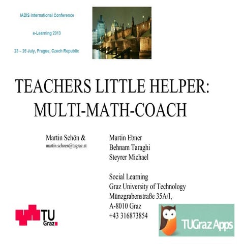Teachers Little Helper: Multi-Math-Coach