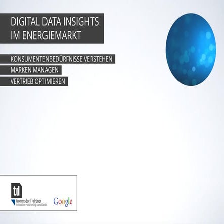 Digital Data Insights im Energiemarkt