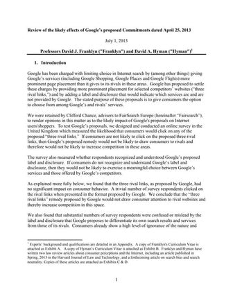 130717 expert report of david franklyn and david hyman