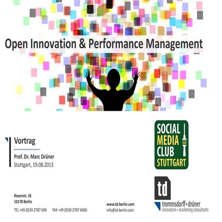 Open Innovation & Performance Management