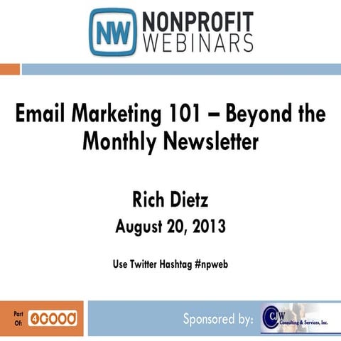Email Marketing 101 – Beyond the Monthly Newsletter