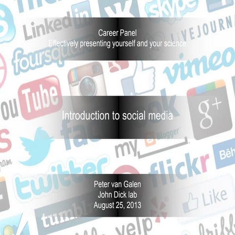 Introduction to social media for scientist