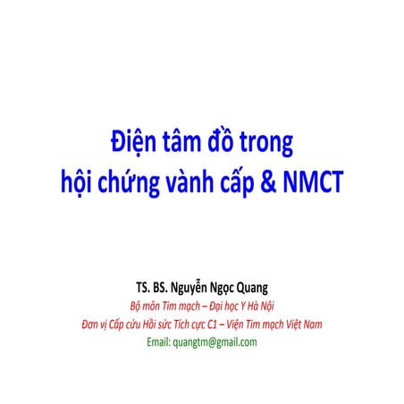 Chẩn đoán và điều trị NMCT | PDF
