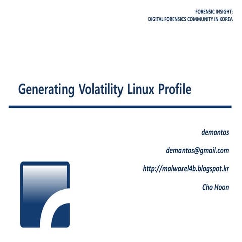 (130907) #fitalk   generating volatility linux profile