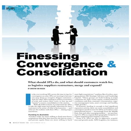 Benjamin Gordon in World Trade 100 - Finessing Convergence and Consolidation
