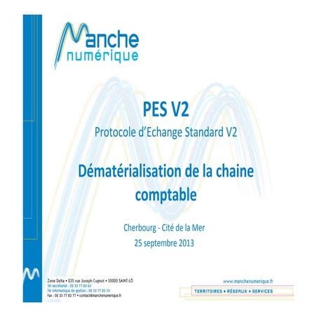 130925 - PES V2, dématérialisation de la chaine comptable