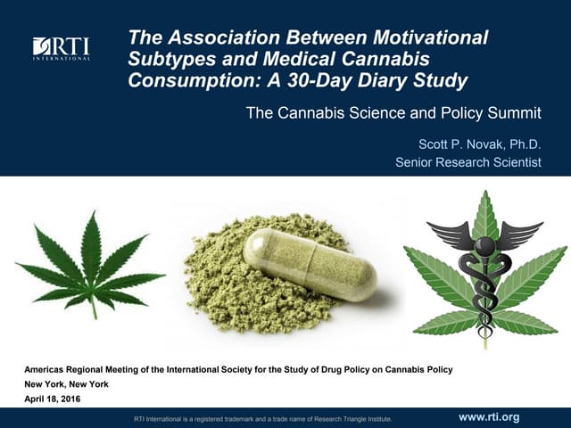 Cannabis Science & Policy Summit - Day 2 - Novak